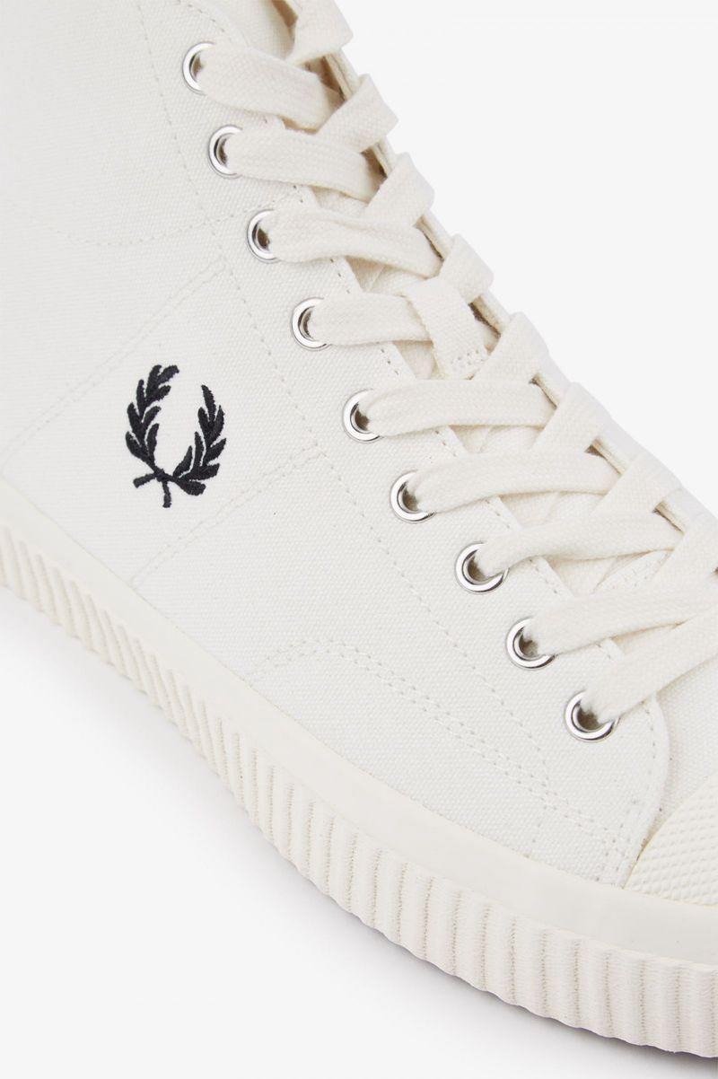 White Fred Perry Hughes Mid Men's Shoes | PH 1138CTVE